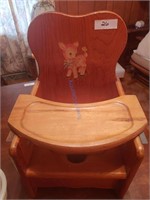 Vintage Wood Booster Seat
