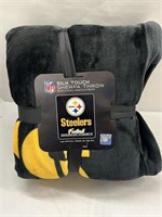 Steelers 60"x70" Silk Touch Sherpa Throw