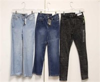 Lot of 3 Ladies Assorted Jeans Sz 5/6 - NWT