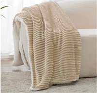 Sherpa Throw Blanket for Couch -