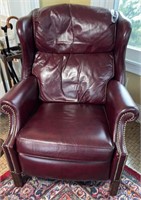 BRADINGTON YOUNG LEATHER FIRESIDE RECLINER