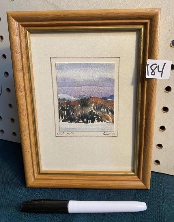 SMALL FRAMED WATERCOLOR