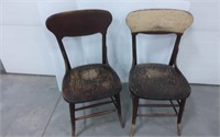 2) Wooden Chairs