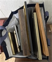 Bag of picture frames various sizes