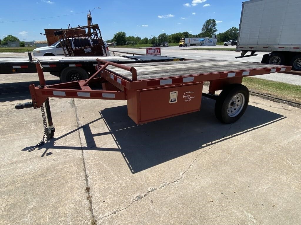 Single Axle Bumper Pull Flatbed Trailer 10ft x 6ft