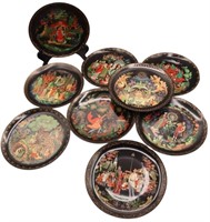 9pc Tianex Russian Collectible Plates