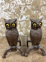 Owl Andirons