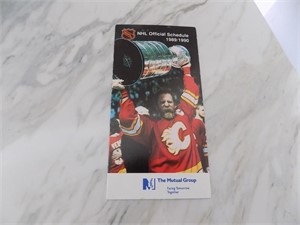 1989 - 90 NHL Scedule