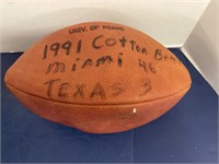 1991 Cotton Bowl Miami & Texas Football