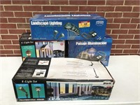 4 Boxes of outdoor lighting still in the boxes