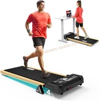 Walking Pad with Incline Wood Under Desk Treadmill