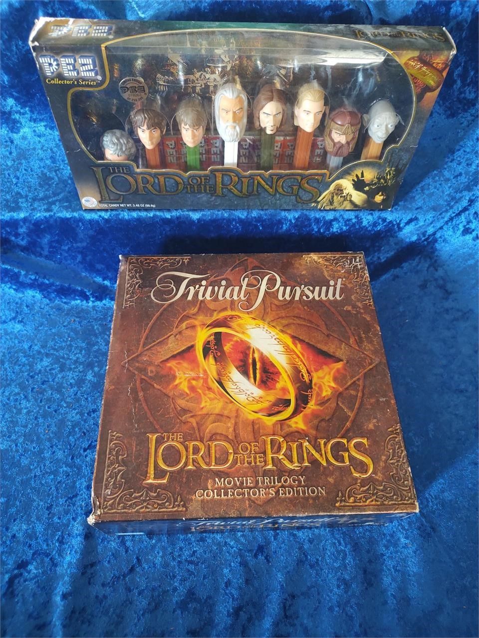 Lord of the Rings pezz dispenser+ trivia pursuit