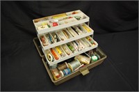 Tackle Box with Large Asst New & Vintage Lures