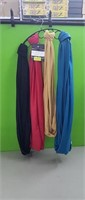 NEW  Set of 4 Infinity Scarves w/ Scarf Hanger -