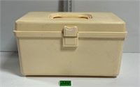 Vtg Wilson 6x10 Sewing Box w/ Tray Great Cond