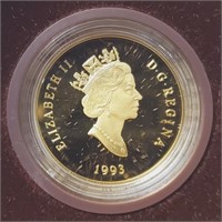 14K  7.77G Royal Canadian $100 1993 Coin