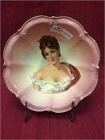 Reproduced R.S. Prussia porcelain portrait bowl