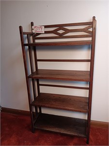 Old Oak Mission 4 Shelf Book Stand.
