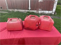 Three gas cans