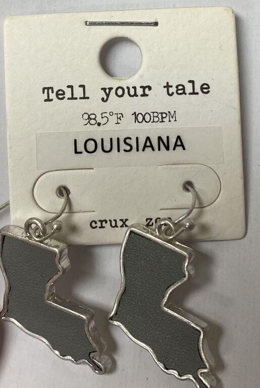Tell Your Tale Louisiana State Earrings
