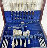 BIRKS GADROON STERLING FLATWARE SERVICE FOR 8