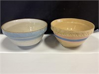 VTG Yelloware McCoy/USA Mixing Bowl, Pink/Blue