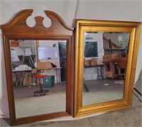 Large Wooden Framed Mirrors
