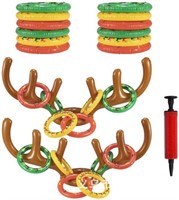 8 Pcs Rings Christmas Party Inflatable Reindeer An