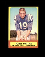 1963 Topps #1 John Unitas EX to EX-MT+