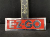 Heavy Metal EZ GO Golf Cart Plate