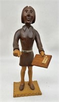 Italian Wood Figure of Arithmetic Teach