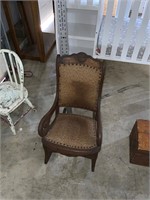 antique child/doll size rocking chair
