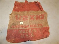 Small Advertisment Bolts Burlap Sack