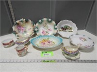 Decorative bowls; gravy boat; creamer