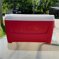 Red & White Igloo Cooler