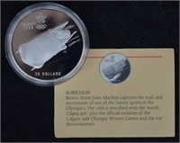 1988 Canadian Silver Olympic $20 Proof Coin