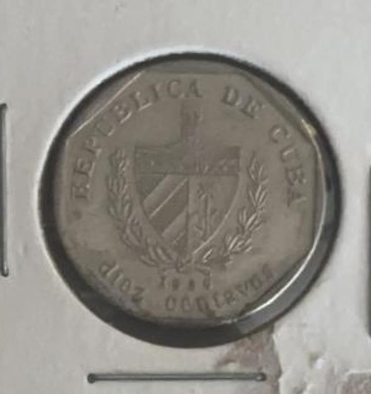 1998 CUBA (10-CENTAVOS) COIN