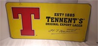 Tennents Lager Tin Sign 30×15