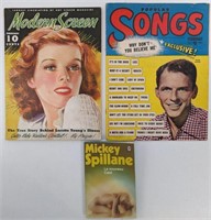 Lot Including 2 Vintage Magazines and 1 Book