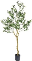 7ft Nafresh Faux Olive Tree Decor