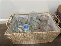 Basket of Assorted Jars
