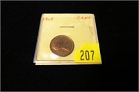 1909 Lincoln cent, uncirculated