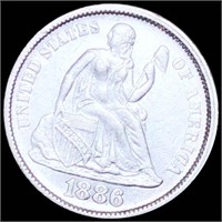 1886 Seated Liberty Dime UNCIRCULATED