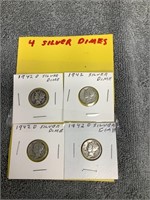 4 Silver Dimes