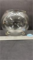 Clear CNR Etched Lantern Globe