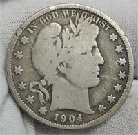 1904-O Barber Half Dollar VG10