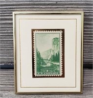 Framed Yosemite Stamp Mint 1 cent