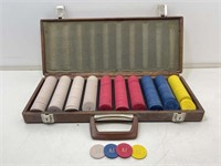 Set Of Poker Chips in Case.