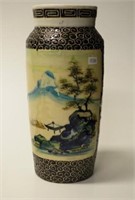 Vietnamese hand painted ceramic vase