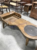 Cobbler's wood bench, from store in Marion IA